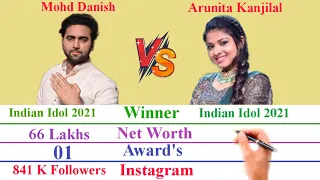 Mohd Danish Vs Arunita Kanjilal Comparison || Indian Idol 2021 || Mohd Danish Life Style | Arunita