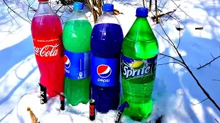 ✅БОЛЬШАЯ ПЕТАРДА  vs Coca Cola 🔥 БОМБОЧКА vs Pepsi 🔴 ПЕТАРДА + Sprite 💣 МОЩНАЯ ПЕТАРДА + PEPSI