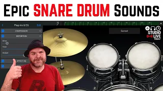 Epic SNARE DRUM sounds in GarageBand iOS (iPad/iPhone)