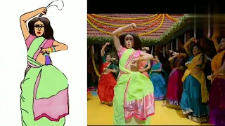 Chaka chaka video song | 🤣 Funny drawing || Sara Ali khan ,Dhanush,😁😜 funny memes