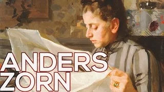 Anders Zorn: A collection of 120 paintings (HD)