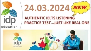 IELTS LISTENING PRACTICE TEST 2024 WITH ANSWERS - 24.03.2024
