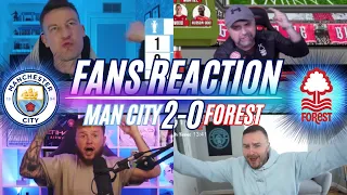 MAN CITY FANS REACTION TO MAN CITY 0-1 NOTTINGHAM FOREST| RODRI RED CARD