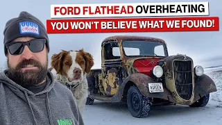 1936 Ford Barn Find Pickup Truck! Overheating Flathead V8!! Problem Solved!
