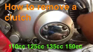 How to remove a Chinese ATV/ Dirt bike clutch