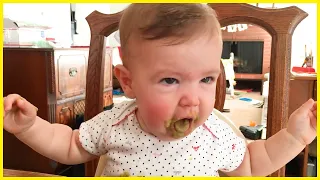 Funniest And Cute Reaction Baby When Eating || Peachy Vines