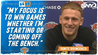 Donte DiVincenzo on joining the Knicks, reuniting with Josh Hart and Jalen Brunson | SNY