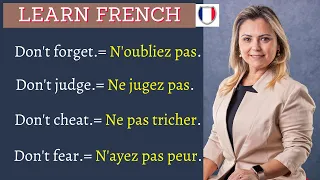 Common SHORT FRENCH Phrases for Everyday life Conversations | Learn French | Apprendre le français