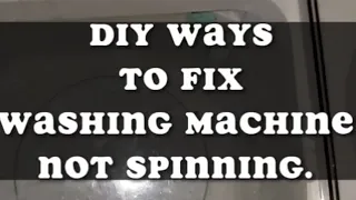 Easiest way to fix a Twin Tub Washing Machine not spinning