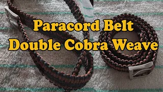 Paracord belt double cobra weave