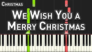 Christmas - We Wish You a Merry Christmas || Easy Piano Tutorial