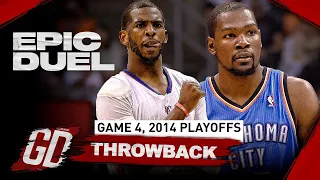 The Game Chris Paul BATTLED Kevin Durant 1-on-1 😤 EPIC Playoff Duel Highlights (2014)