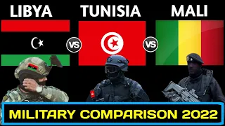 Libya vs Tunisia vs Mali Military Power Comparison 2022 | Tunisia vs Libya military power