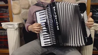 3392 - Certified Pre-Owned Black Weltmeister Achat Piano Accordion LMM 34 80 $1499