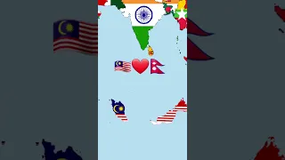 Country That Love Nepal 🇳🇵❤️ (request)#short #country #nepal #india #maldives