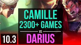 CAMILLE vs DARIUS (TOP) | 2.0M mastery points, 2300+ games, KDA 12/1/6 | NA Diamond | v10.3