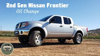 Nissan Frontier Oil Change 2nd Gen 2005 - 2021