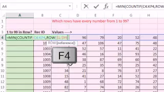 Mr Excel & excelisfun Trick 167: Are All the Numbers 1 to 99 in Range? Array Formula or VBA?