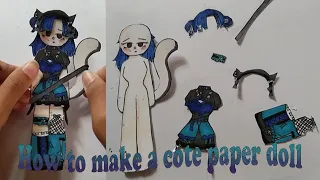 How to make a cute paper doll /28 B