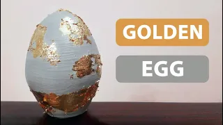 How to make Easter Eggs with Gold Leaf #Shorts