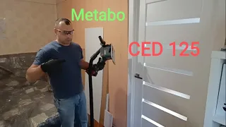 Metabo ced 125. Штробління стін.