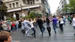 Street Dancing in Belgrade, Serbia on September 25, 2010