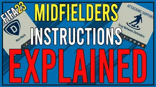 All Midfielders Player Instructions Explained in FIFA 23 | Custom Tactics Explained