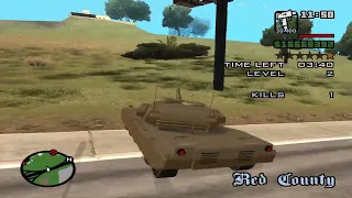 GTA San Andreas-tank mission and killings _gameplay in HD