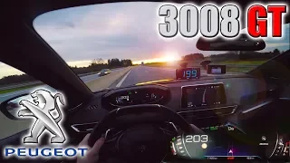 2018 Peugeot 3008 GT (0-205 km/h) POV- TOP SPEED, Acceleration TEST✔