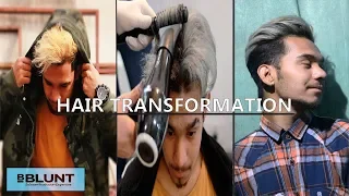 HAIR COLOR TRANSFORMATION | BBLUNT WITH HARRY CHAND | PLATINUM ASH COLOR | VLOG