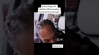 Snoop Dogg & Matthew McConaughey first fast food drive through on Apple tv tiktok johnlawrencedean