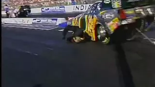 Tony Pedregon Dickie Venables Indy 2005 bad accident Stagging lanes funny car Nitro