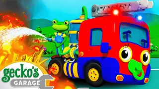 Baby Fire Truck | Gecko's Garage | Cartoons For Kids | Toddler Fun Learning