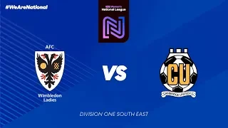 Match Of The Day -   AFC Wimbledon V Cambridge United Women 2019/20 league  Highlights