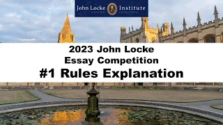 2023 John Locke Essay Competition #1 Rules Explanation