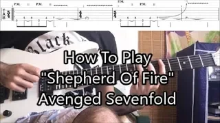 How To Play "Shepherd Of Fire" By Avenged Sevenfold ( Riff Lesson With TABS! )