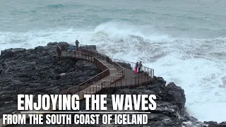 When Tourists Experience The Icelandic South Coast Waves - Something Happens!