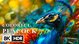 Beautiful Peacock in 8K UHD  - Collection of Colorful Animals