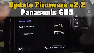 How to Update Panasonic GH5 or Any DSLR Mirrorless Camera & Lenses Firmware Easily