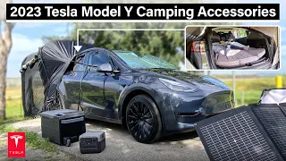 2023 Must Have Camping Accessories for Tesla Model Y #tesla #2023