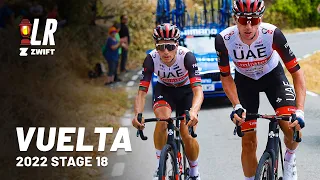 Almeida Launches Two Hour Attack | Vuelta a España Stage 18 2022 | Lanterne Rouge x Zwift
