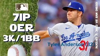 Tyler Anderson 13th win | Aug 7, 2022 | MLB highlights