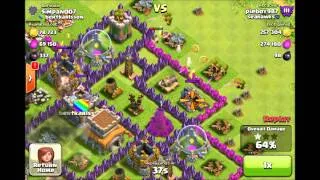 Epic Clash of Clans raid! - 600k loot on a highly upgraded TH8!