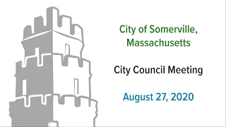 City Council Meeting - August 27, 2020