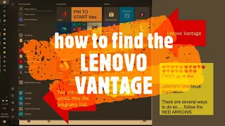 How to find LENOVO VANTAGE and TURN ON/OFF FLIP TO BOOT