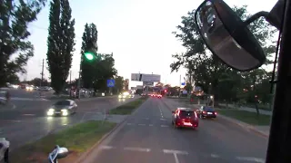 Ride-Along on Ukrainian fire truck МАЗ 63022/ Як пропускають пожежних в Одесі.