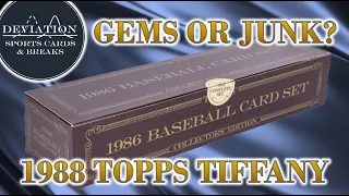 Opening a sealed set of 1988 Topps Tiffany!  Better luck than the first try!!