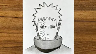How to Draw Obito Uchiha || How to draw anime step by step || Easy drawing ideas for beginners