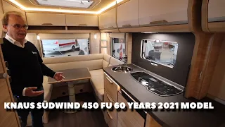 Knaus Südwind 450 FU 60 Years 2021 model (Reklame)