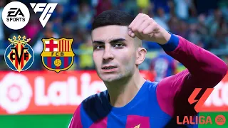 EA Sports FC 24 - Villarreal CF Vs. FC Barcelona - LaLiga 23/24 Matchday 3 | Full Match
